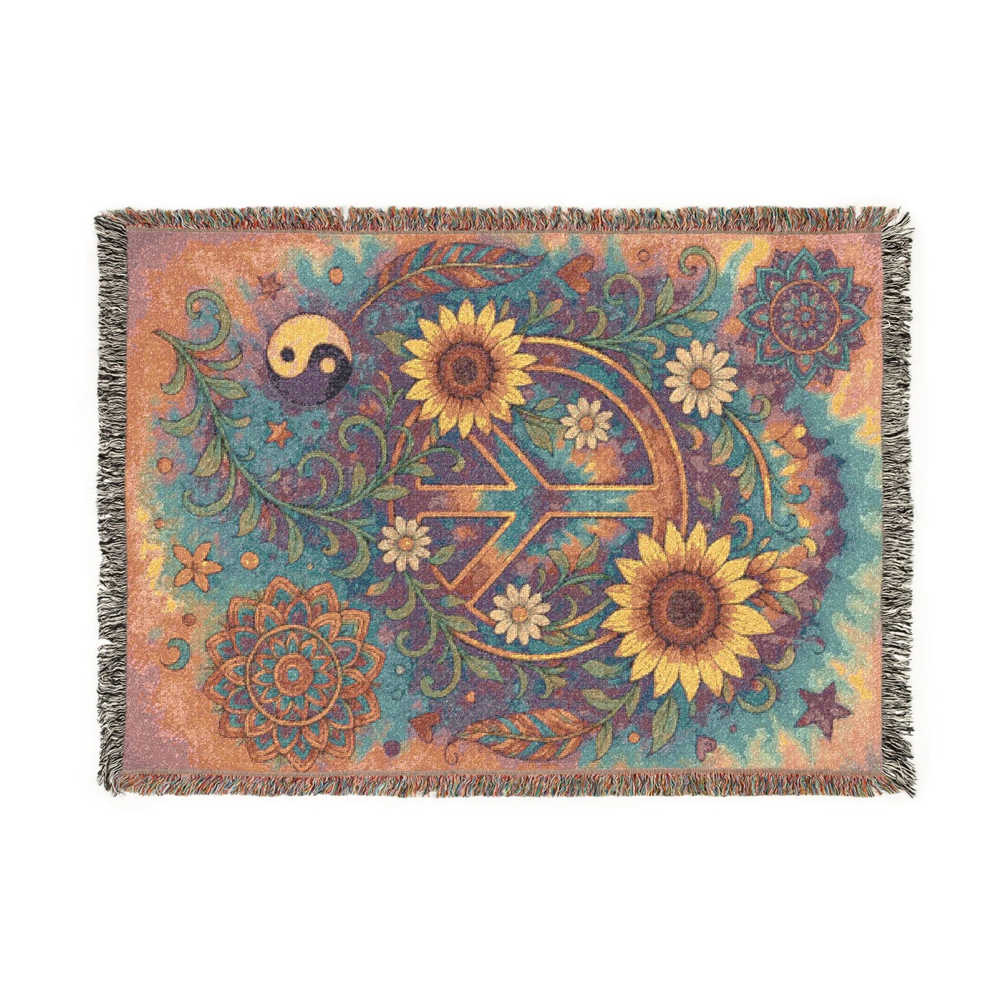 Sunflower Peace Blanket