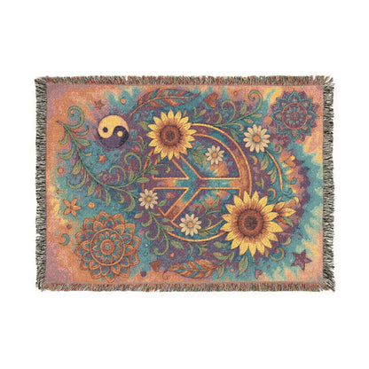 Sunflower Peace Blanket